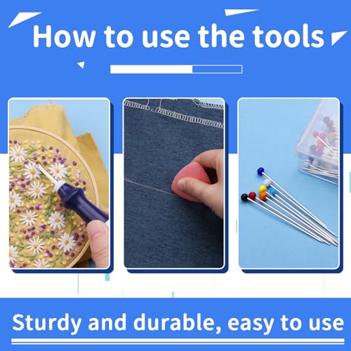 SOCNITC 65Pcs Stitch Remover Tool Kit Seam Ripper for Sewing and Embroidery - size: 65 PCS