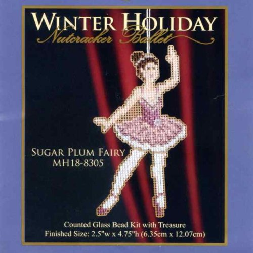 Sugar Plum Fairy Counted Cross Stitch Christmas Ornament Kit Mill Hill 2008 Winter Holiday Nutcracker MH18-8305