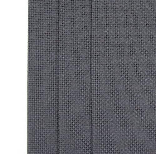 KCS 3 pc of 12" x 18"(30cmx45cm) Counted Cotton Aida Cloth Cross Stitch Fabric (Black,18CT) - color: Black, size: 18CT