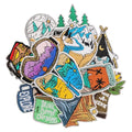 16Pcs Camping Patches, Embroidered Patch, Jacket Patches Iron on - color: AZXK-02