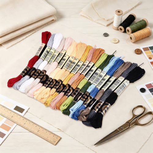 157.5 Yards Colorful Cross Stitch Floss for Hand Sewing Making - color: Basic Colorful