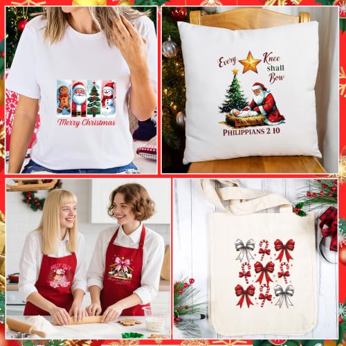 Christmas Iron on Transfers 20 Pcs - color: Christmas Bow