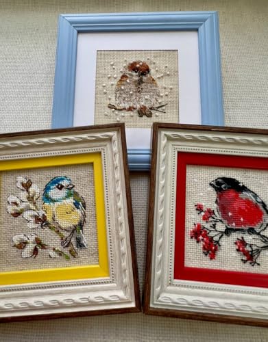 RIOLIS 2244 Titmouse Counted Cross Stitch Kit 4 x 4 in - style: Titmouse 2244