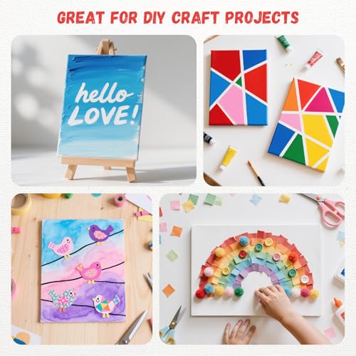 Simetufy 40 Pack Canvas Boards for Painting 8x10in Cotton Canvas Panels - size: 8"x10"- 40 pack