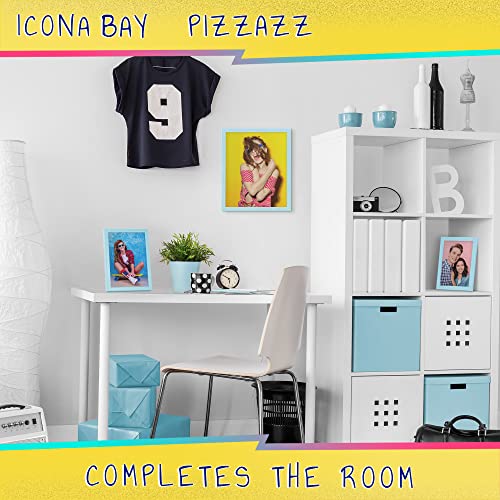 Icona Bay 4x6 Pastel Blue Picture Frame - Solid Wood, Pizzazz Collection - color: Pastel Blue, size: 4x6