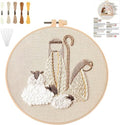 YOUDRN Nativity Scene Embroidery kit, Christmas Shepherds Embroidery Kits - color: Shepherds
