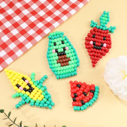 1720+pcs Pony Beads Kit 1830pcs 6 Style Letter Alphabet Beads Rainbow Plastic Pony Bead Bulk Multicolor Kandi Bead Elastic String DIY Crafts Jewelry Making Kit for Bracelets Necklaces - color: Solid Pony Beads with Letter