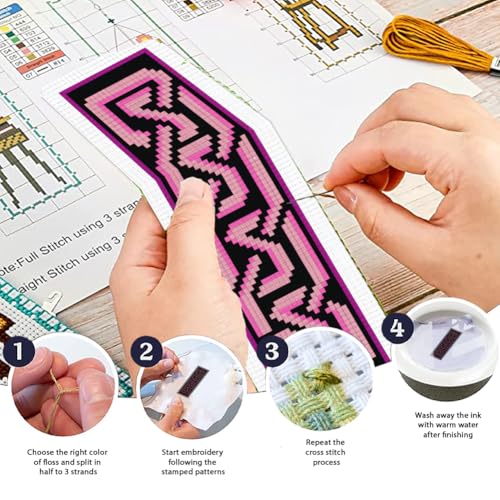 ORIGACH 6 Set Celtic Knot Cross Stitch Bookmark Kit for Beginner - style: Celtic Knot