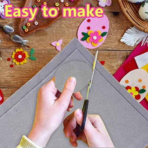 Jtnohx Color Felt Fabric Soft Felt Sheets for Crafts Grey 20Pcs 8"x12" - color: Grey