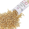 Miyuki Delica Seed Beads - color: DB0034 - Light 24K Gold Plated