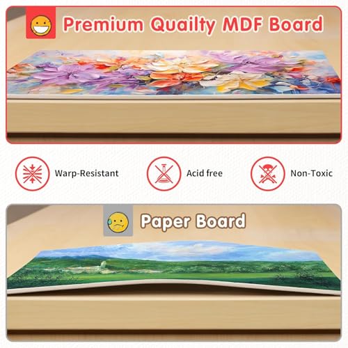 FIXSMITH Canvas Boards for Painting 5x7 Inch, Super Value 24 Pack Mini Canvases, White Blank Canvas Panels, 100% Cotton Primed, Painting Art Supplies - size: 5"×7"