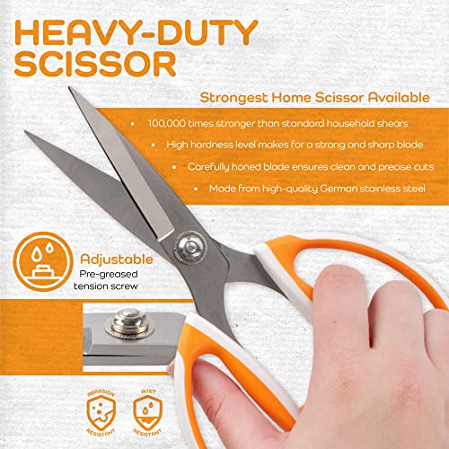 JubileeYarn Workhorse Bertha All Purpose Heavy Duty Units - Orange & White - 1 Unit - color: Workhorse Bertha - Orange & White, size: 1 Unit
