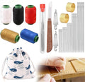 Complete Sewing Kit for Adults with 37 Stainless Steel Needles for Hand Sewing - Big Eye Steel Needles Set Includes Sewing Supplies, Thread & Portable Bag for Crafts.
