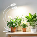 Wiaxulay Clip Grow Lights for Indoor Plants, 3.5in Full Spectrum 2 Heads - size: 1 Pack