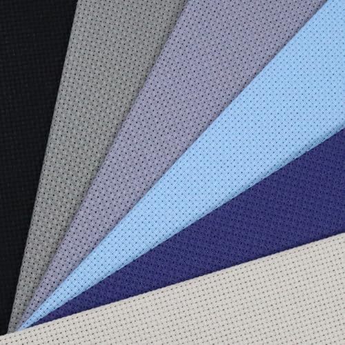 KCS 6 pc of 12" x 18" (30cmx45cm) 14 Count Cotton Aida Cloth Cross Stitch Fabric (14CT-H) - color: 14ct-h