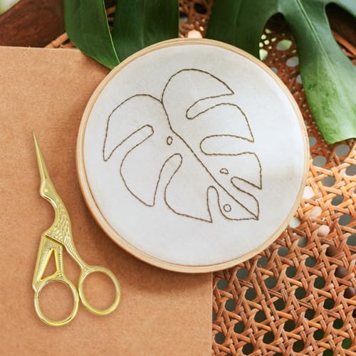 Golden Stork Embroidery Scissors Stainless Steel Sharp Tip Sewing Scissors for Everyday Use, Art Work, Needlework (1 Pcs 4.5Inch and 1 Pcs 3.6Inch) - style: 1 Pcs 4.5Inch and 1 Pcs 3.6Inch