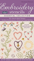 Embroidery Stencils Essential Collection: 90+ Easy-to-Mark Designs-Endless Combinations - Perfect for Crazy Quilting - Accurate Stitches & Spacing Every Time (Fast2Mark)