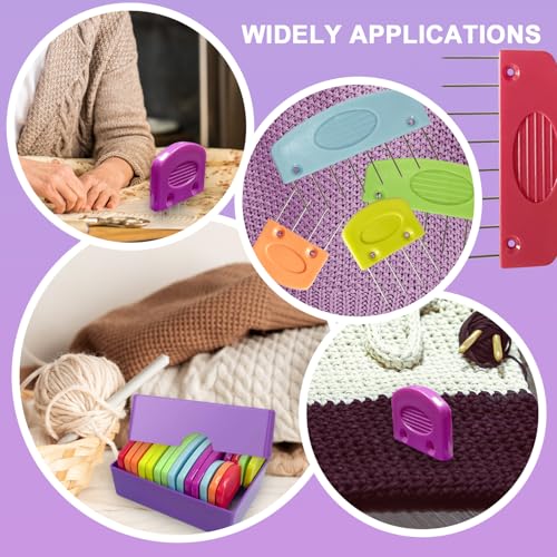 20Pcs Knit Blockers Pins Kit, Knit Blocking Combs for Crochet Knitting Blocking Board Mats, Crochet Blocking Pins for Crochet Projects Sewing Lace Needlework Projects Tool-Red - color: Red