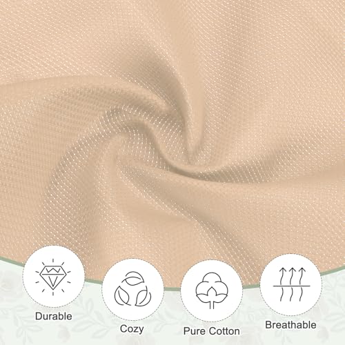 PATIKIL 14 Count Cross Stitch Cloth 19"x28", Embroidery Cotton Fabric DIY Cross Stitch for Handmade Needlework Art Crafts Machine Embroidery, Khaki - color: Khaki, size: 19"x28"