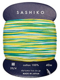 Yokota Daruma Sashiko Thread Single and Variegated Color (Shaved ice, Thin 40M Card) - color: Shaved ice