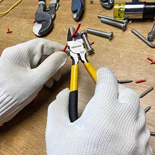 Wire Cutters6.5 inch, 2 Pack, Flush Cutters,BOOSDEN Spring Loaded Cutting Pliers,Side Cutters - size: 6.5"x2 Pack