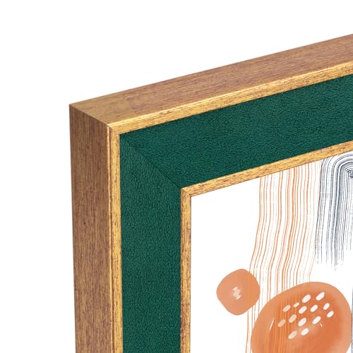 Suede 14x22 Frame - Single Frame, Christmas Elegant Green 14 x 22 Poster Frame with Mat for 12x18, 14x22 Picture Frames for Artwork, Puzzles, Photos and Movie Posters - color: Green, size: 14" x 22" / 12" x 18" mat