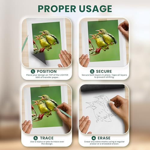 MyArtscape Graphite Transfer Paper - 20 A4 Mixed Sheets