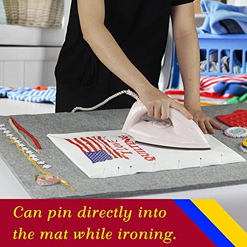Wool Pressing Pad - 36" x 24" Quilting Ironing Pad by Savina - Take Your Quilting or Other Textile Craft to The Next Level with Professional Results - size: 36" x 24"