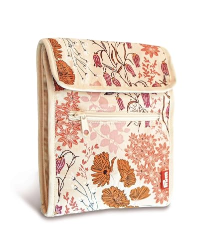 Prym Circular Knitting Needle Case, 9" x 7-1/4", Orange Wildflower - style: Orange Wildflower