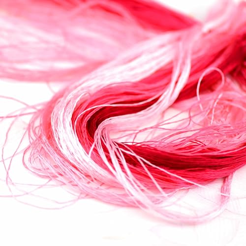 Natural Silk Thread, Handmade Embroidery Thread, 8 Colors, 110m Each, Mulberry Silk Floss for Hand Embroidery, Fine Detailed Needlework, Luxury Embroidery Threads Set（11） - color: 11