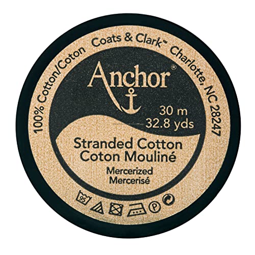 Anchor Cotton Embroidery Floss for Cross Stitching, Black, 3-Pack - color: Black, size: 32.8y/30m