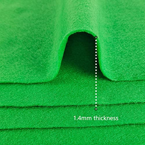 Jtnohx Soft Fluorescent Green Felt Sheets Flexible Felt Fabric for Crafts - color: Fluorescent Green