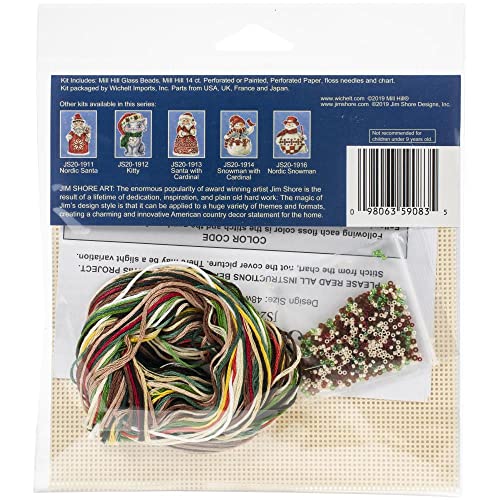 Puppy Counted Cross Stitch Ornament Kit Mill Hill 2019 Jim Shore JS201915