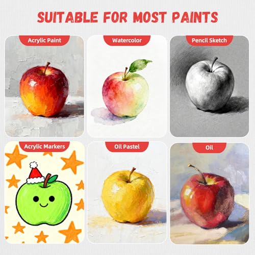 Simetufy 11 x 14 inch 12 Pack Painting Canvas Panels, Canvas Boards - size: 11"x14"