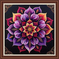 Dimensean Counted Cross Stitch Kit for Beginners, 11CT Unprinted Cross-Stitch Kit Easy Patterns Needlepoint Kit Cross Stitching Embroidery Kit Supplies-Magic Mandala 18x18 inch - color: Patterns03