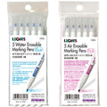 LEONIS 5 Water Erasable Fabric Marking Pen Blue & 5 Disappearing Ink Fabric Marking Pen [ 78008_78009 ] - size: 2 Count (Pack of 5)