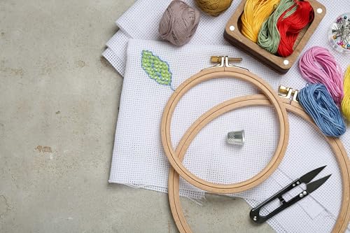 Aida Cloth 14 Count Cross Stitch Fabric,15×18inch,Rolled,3Pcs (14CT,White) - color: White, size: 14CT