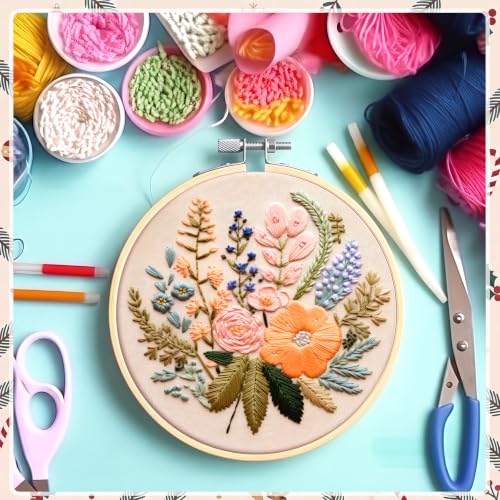 Beeveer 25Pcs Embroidery Hoops Christmas Craft, Red，White,Black,, 3 Inch - color: Red,White,Black, size: 3 Inch