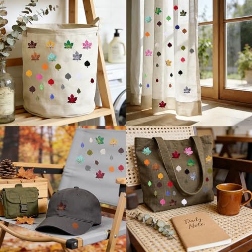 40Pcs Embroidered Iron On Patches, Sew on Applique Leaves Style Repair Patch for Clothes, Dress, Hat, Jeans, DIY Accessories - color: 40PCS Leaves Set