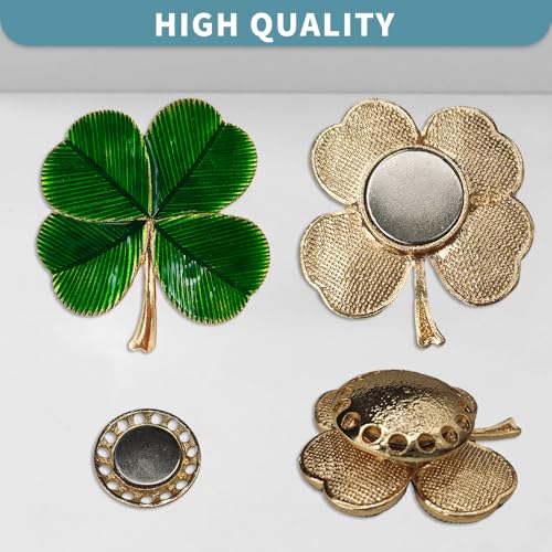 Magnetic Needle Minder Magnet Embroidery Accessories and Supplies Embroidery Needle Holder Cross Stitch Holder Needlework Supplies (Cardinal) (FourLeaf) - size: FourLeaf