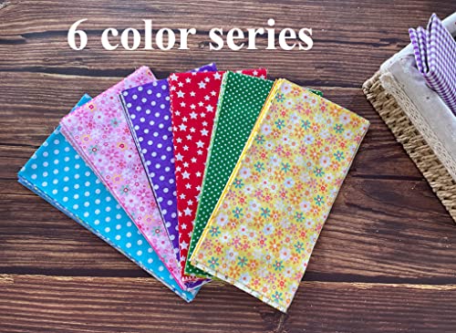 42PCS Cotton Fabric Bundles, 10"x10" Cotton Fabric Patchwork Squares Floral Patterns Printed Arts Craft DIY Cloths for Sewing Quilting Decoration, Scrapbooking, Handwork (25x25 cm - 42PCS)