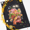 Wizardi Counted Cross-Stitch Kit Christmas Sweets 540-673 Magic Needle. Beginner Cross Stitch Kits for Kids and Adults - color: Christmas Sweets