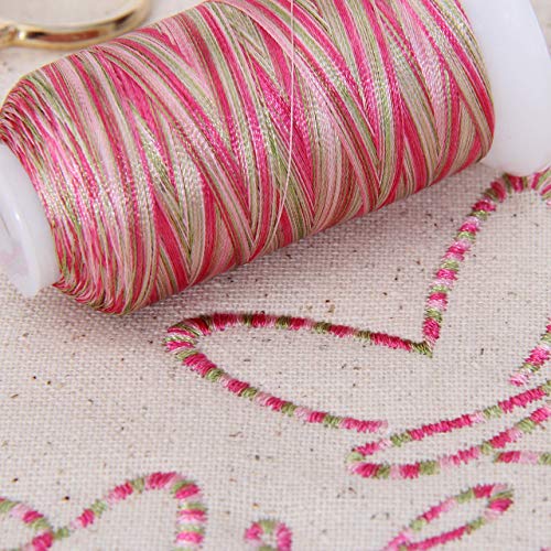 ThreadArt Polyester Machine Embroidery Thread, 1000M 40wt, Victoria Garden - color: Victoria Garden