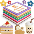 45 PCS Felt Fabric Sheets 10 x 10 Inch 2mm Craft Felt Sheets - size: 10x10in