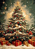 WUSARPLY Christmas Stamped Cross Stitch Kits for Beginners Adults 11CT - color: J183