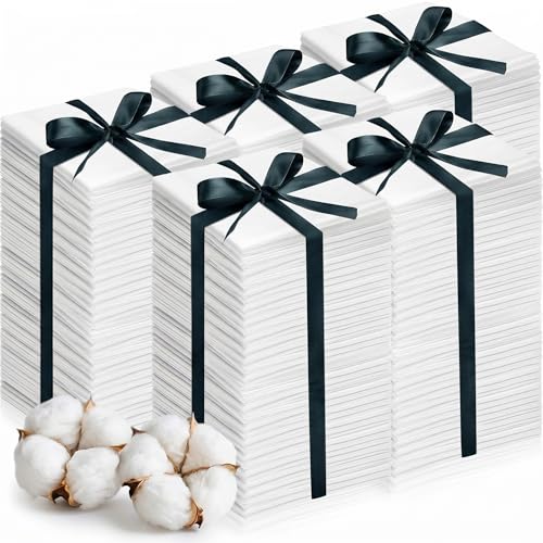 Peryiter 1000 Pcs 4 x 4 Inch White Cotton Fabric Square for Sewing Handmade
