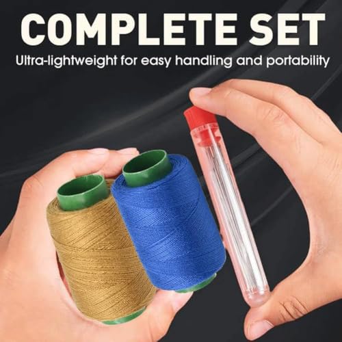 37PCS Sewing Tool Set, Big Eye Steel Sewing Needles Kit, Needle and Thread Kit,Threader and Needle Repair Kit Stainless Steel Needles for Hand Sewing