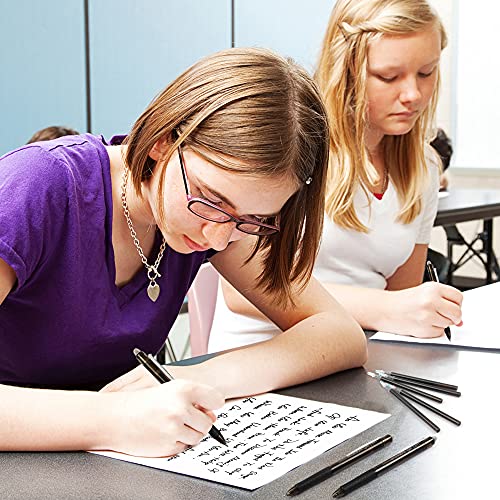 Vanstek 12 Black Erasable Gel Pen Refills, Gel Ink Refills Compatible with Erasable Pens, Fine Point 0.7 mm, Perfect for Writing Planner & Crossword Puzzles - color: 12 Pack Black Refills