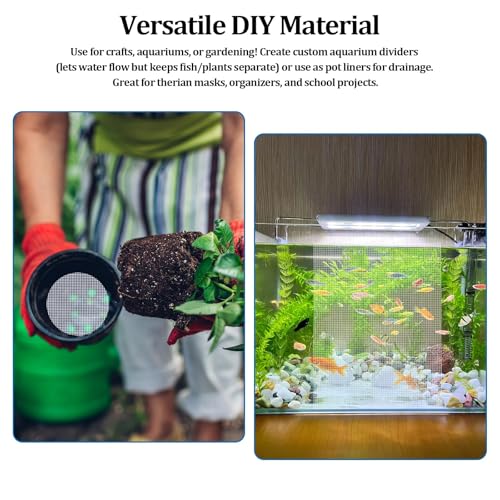 Plastic Canvas Sheets 13.4” x 10.4” Per Sheet, 2.5mm Mesh (About with 7 Holes per inch) Easy-to-Cut Needlepoint Canvas for Cross Stitch, Embroidery, DIY Crafts & Aquarium Dividers (4 Piece) - size: 4 Pcs