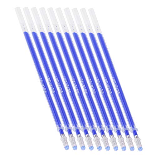 100pcs Heat Erasable Pen Refills, 100pcs Blue High Temperature Disappearing Pen, Heat Erasable Marker Tailoring Accessories for Dressmaking Tailors Sewing Quilting Tool